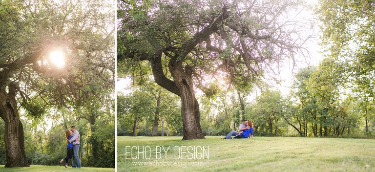 Engagement Session under a large tree