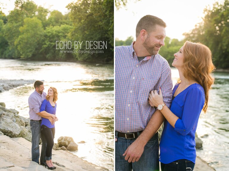 Golden Hour Sunset Engagement Photo
