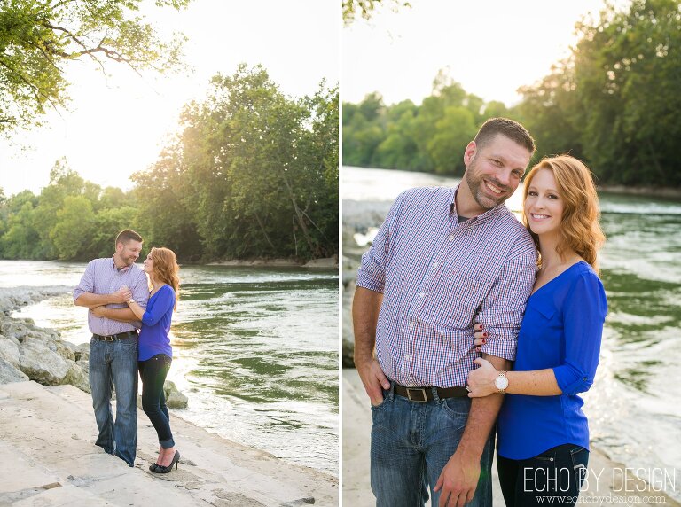 Dayton Engagement Photo at Sunset
