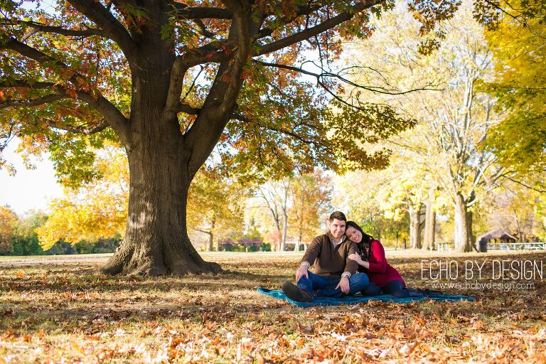 Fall Engagement Session at Island Metropark