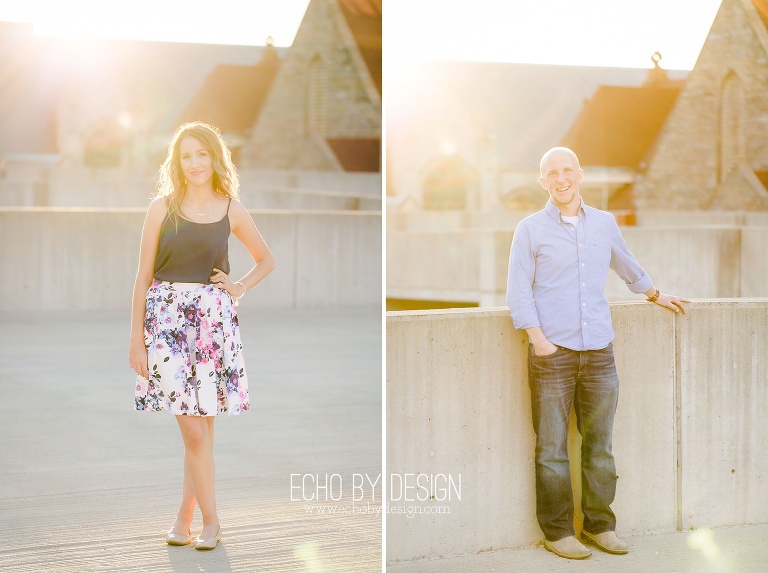Engagement Session on a Rooftop