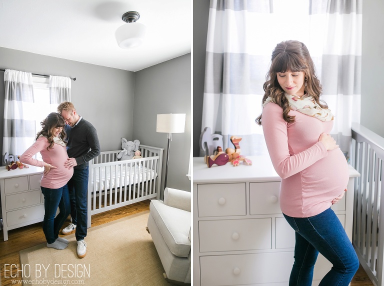 Maternity Photos in the nursery