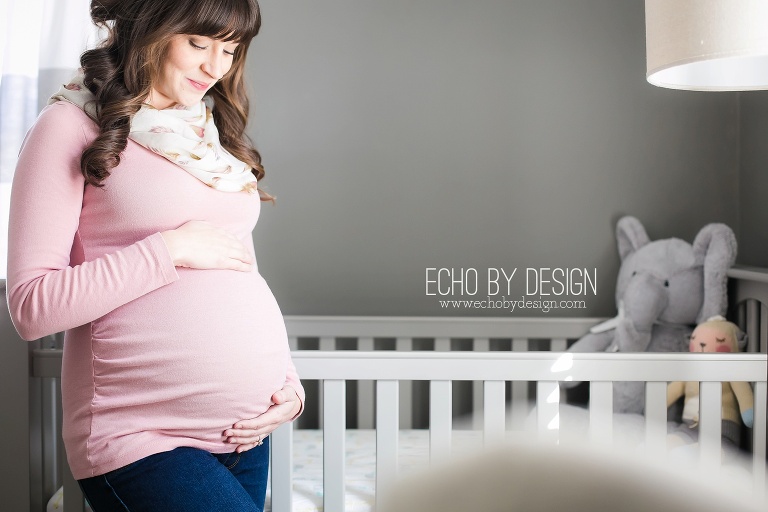 Maternity Photo in Nursery