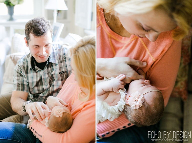 Lifestyle Photo with Newborn in Home