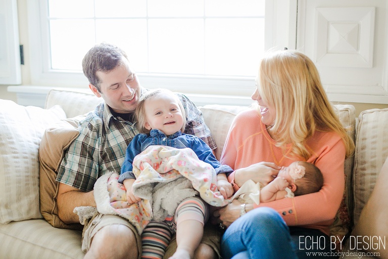 Family on Couch during Lifestyle Session