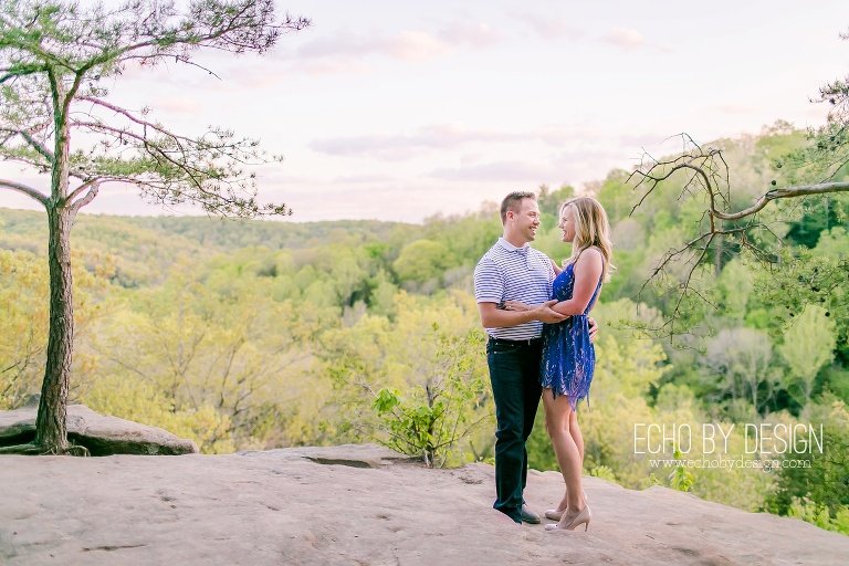 Hocking Hills Conkles Hollow Engagement Photo