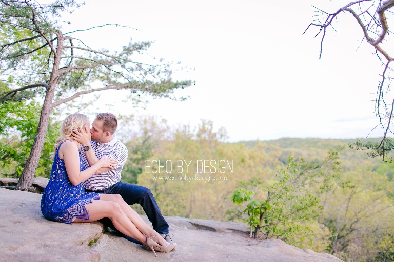 Hocking Hills Conkles Hollow Engagement Photo