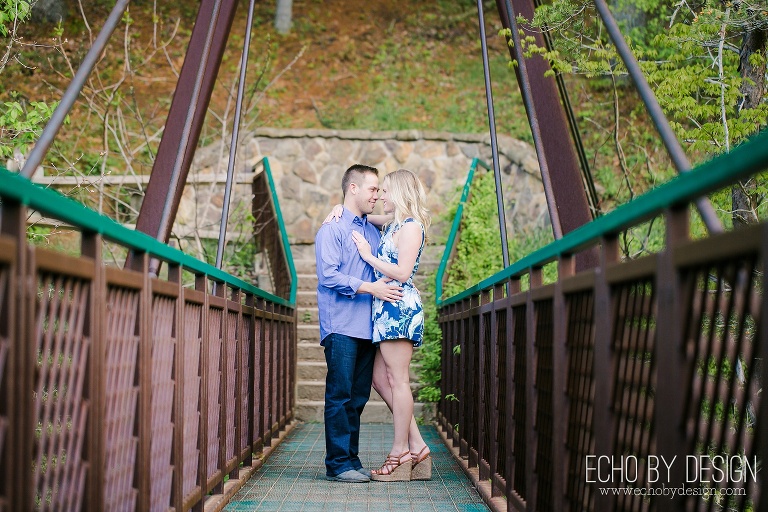 Hocking Hills Cedar Falls Engagement Photo