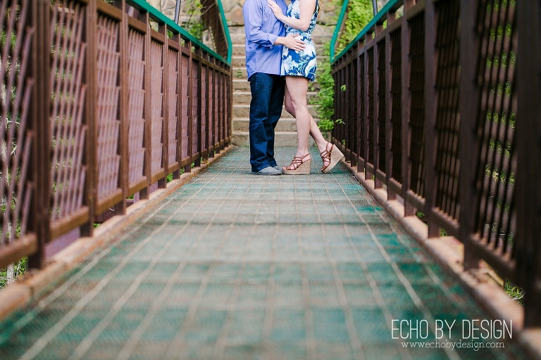 Hocking Hills Cedar Falls Engagement Photo