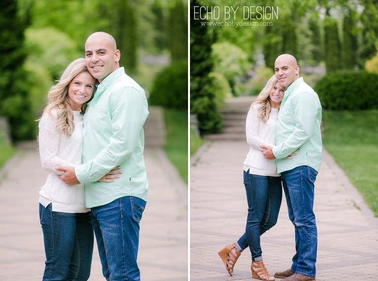 Dayton Engagement Photo at Wegerzyn Gardens