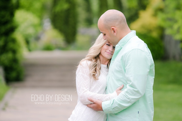 Dayton Engagement Photo at Wegerzyn Gardens