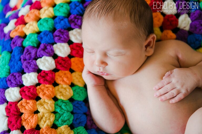 Rainbow Baby Photo with Echo by Design
